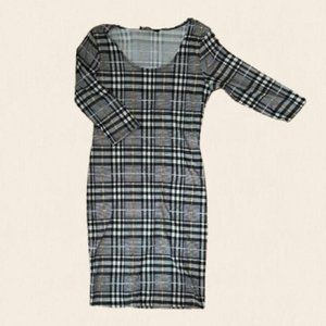 Bodycon Plaid Dress